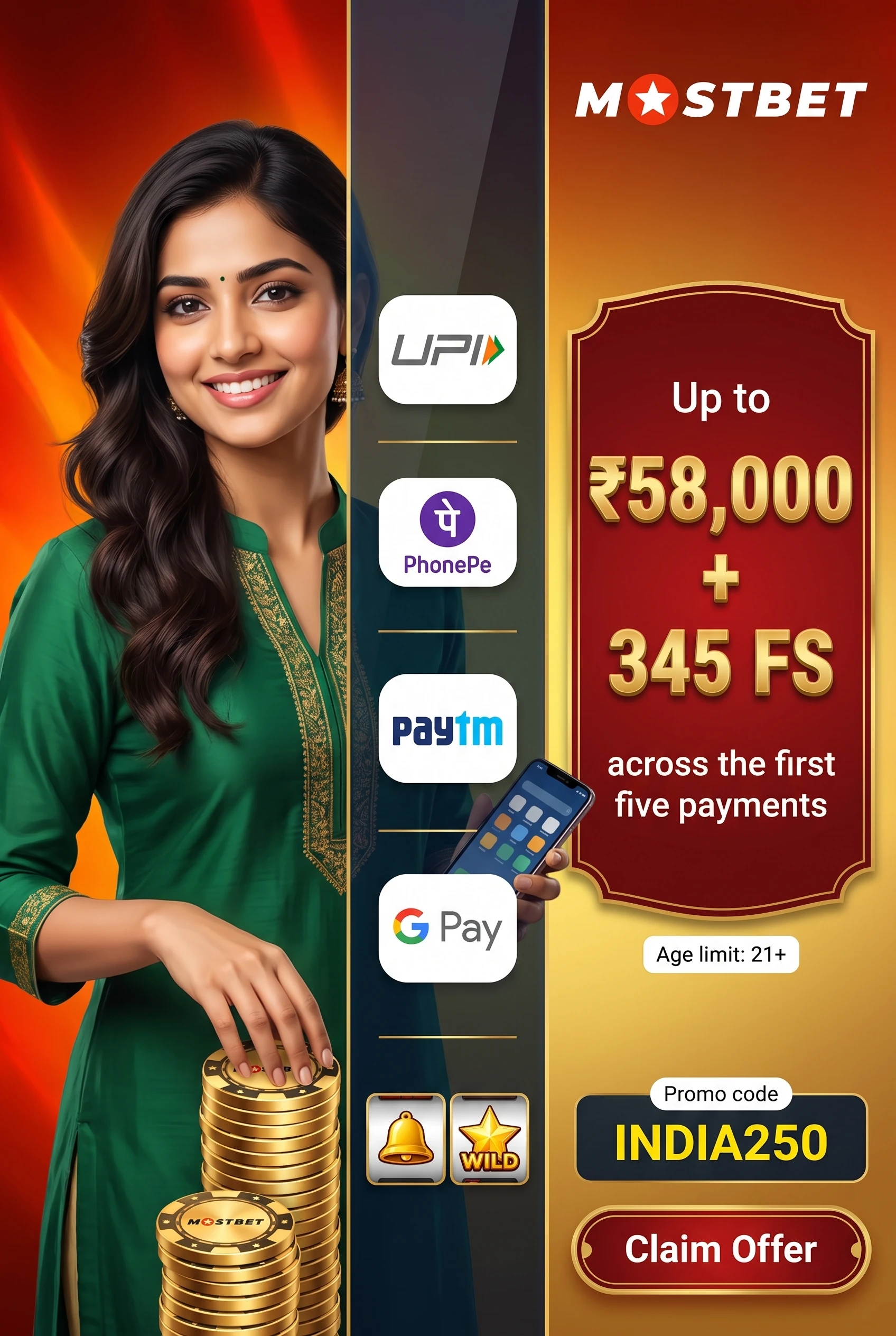Mostbet India payment options and casino providers