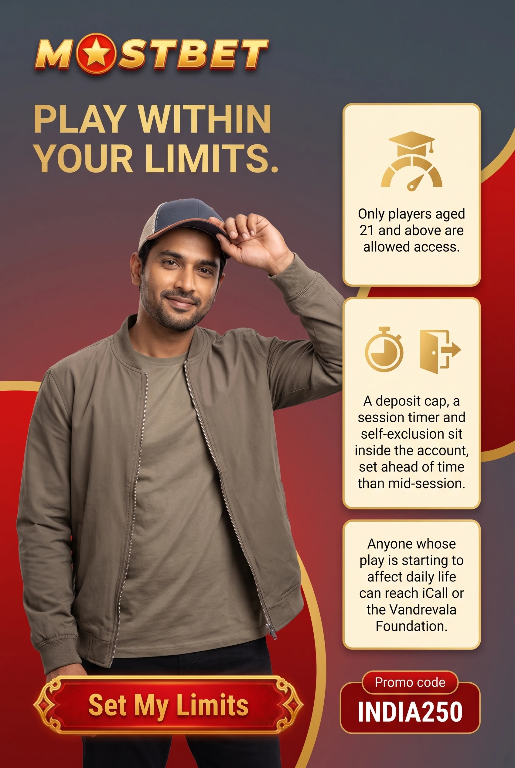 Responsible gaming tools inside the Mostbet account, such as deposit limits and self-exclusion
