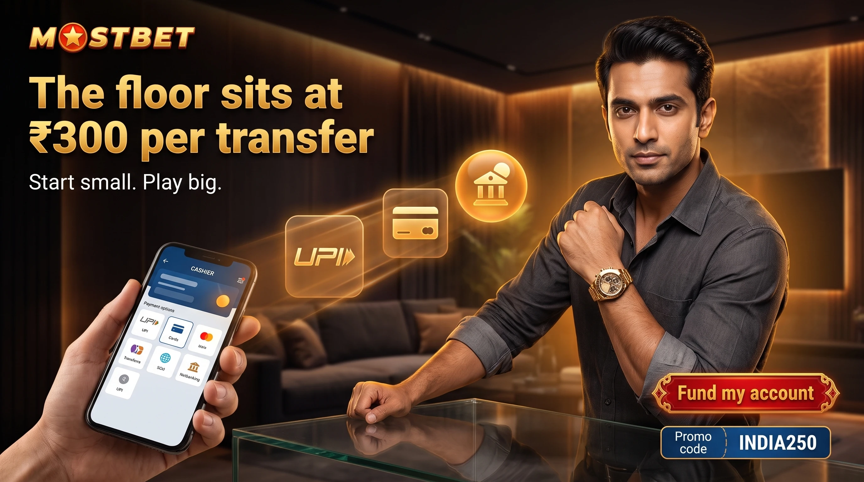 Mostbet minimum deposit and payment options for India